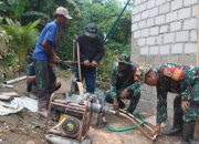 Satgas TMMD ke 121 Kodim 0413/Bangka Bangun 3 Titik Sumur Bor untuk Masyarakat