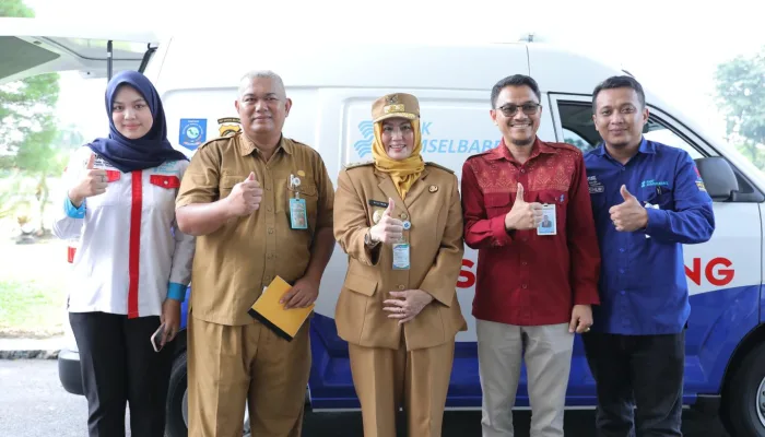 Bantuan Mobil Samsat Keliling, Hellyana : Ini Bentuk Sinergi yang Baik Pemerintah Daerah dengan Bank Sumsel Babel