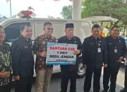 Bank Sumsel Babel Serahkan Mobil Jenazah Untuk Layani Masyarakat Bangka Belitung