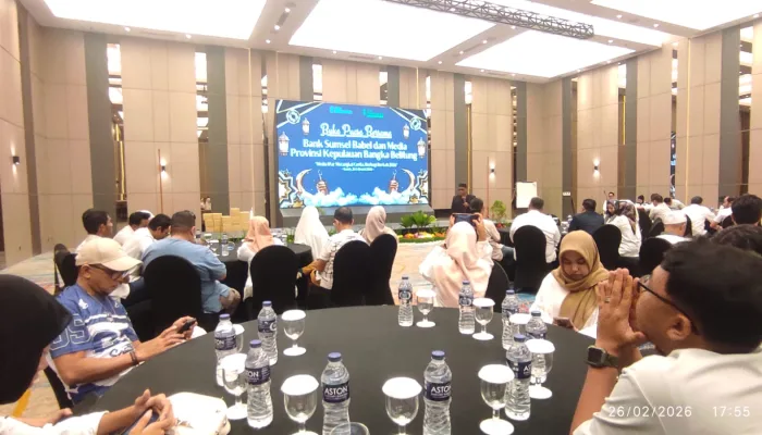 Bank Sumsel Babel Berbuka Puasa Bersama Awak Media di Pangkalpinang