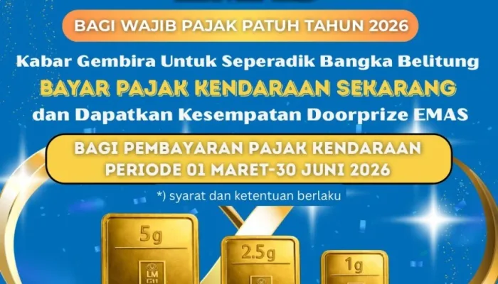 Pembina Samsat Babel Luncurkan Program “Apresiasi Emas” untuk Wajib Pajak Patuh 2026