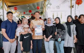 Bambang Patijaya Dukung Turnamen Voli Pemuda Cup Desa Banyuasin 2026