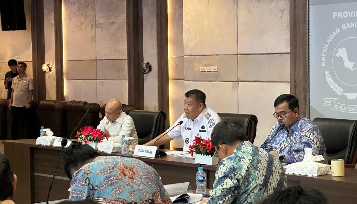 Gubernur Hidayat Arsani Pimpin Rakor RTRW dan Inventarisasi IUP di Babel