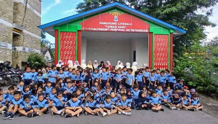 Tanamkan Budaya Literasi Sejak Dini, Anak TK Pertiwi Kunjungi Dinas Perpustakaan dan Kearsipan Kota Pangkalpinang