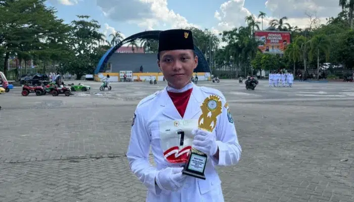 Azril Siswa SMAN 1 Namang Sabet Danton Terbaik 2026 se-Babel  ‎