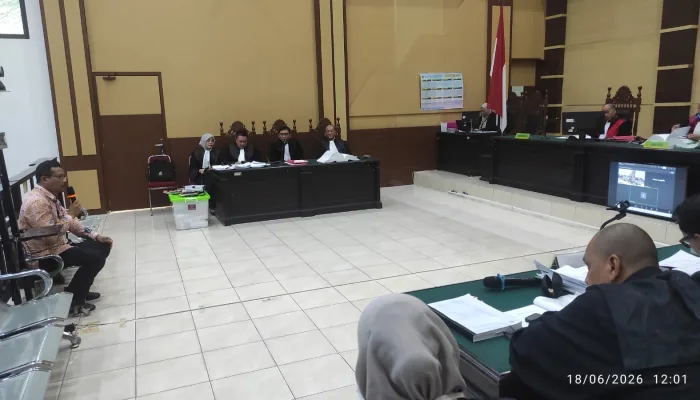 Pj Sekda Babel Fery Afriyanto Akhirnya Hadir di Sidang Herman Fu Cs