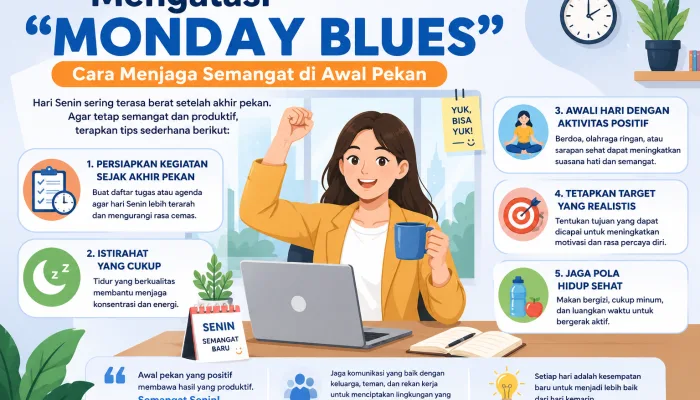 5 Tips Ampuh Mengatasi Monday Blues dan Memulai Pekan dengan Produktif