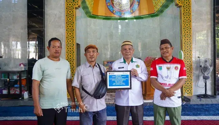 PT Timah Salurkan Bantuan TJSL untuk Pembangunan Masjid di Bangka Tengah