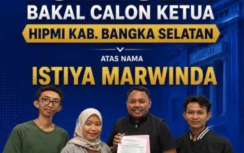 Istiya Marwinda Resmi Daftar Calon Ketua BPC HIPMI Bangka Selatan, Siap Ramaikan Bursa Muscab