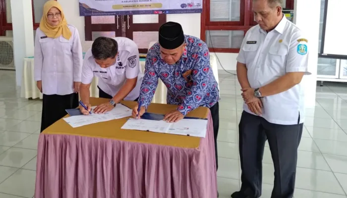 Perkuat Program GENTING, Pemkab Bangka Teken MoU dengan BKKBN Perwakilan Babel