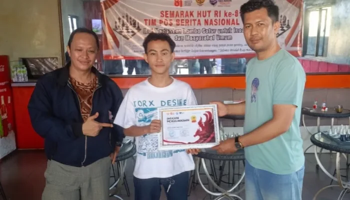 Rayakan Kemerdekaan, Wartawan dan Masyarakat Babel Adu Strategi di Papan Catur