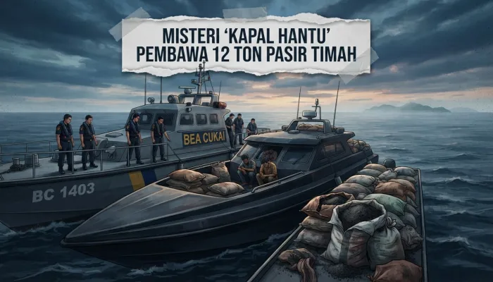 Misteri ‘Kapal Hantu’ Pembawa 12 Ton Pasir Timah di Natuna: Siapa Dalang di Balik Penyelundupan Ilegal Ini