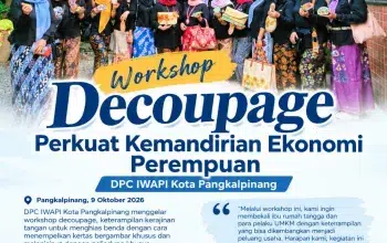 IWAPI Pangkalpinang Gelar Workshop Decoupage, Dorong Kreativitas dan Kemandirian Ekonomi Perempuan